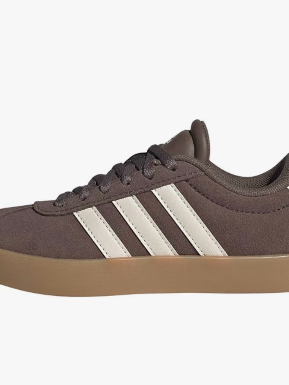 Women’s Low-Top Casual Sneakers in Brown with White Stripes